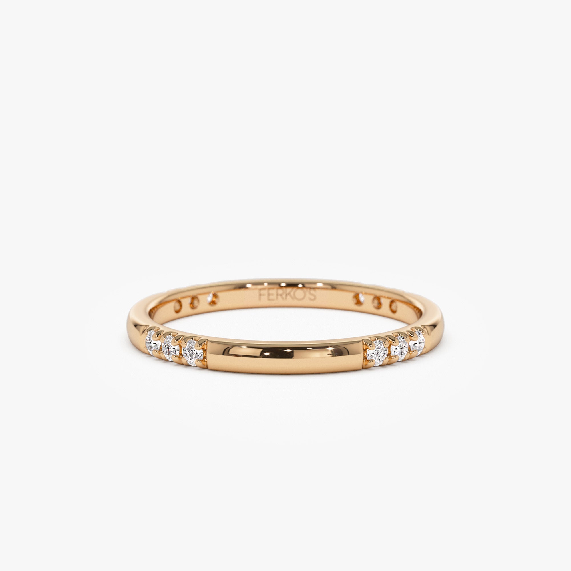 OBFJ1280 - 14k Multi Station Diamond Eternity Ring 5