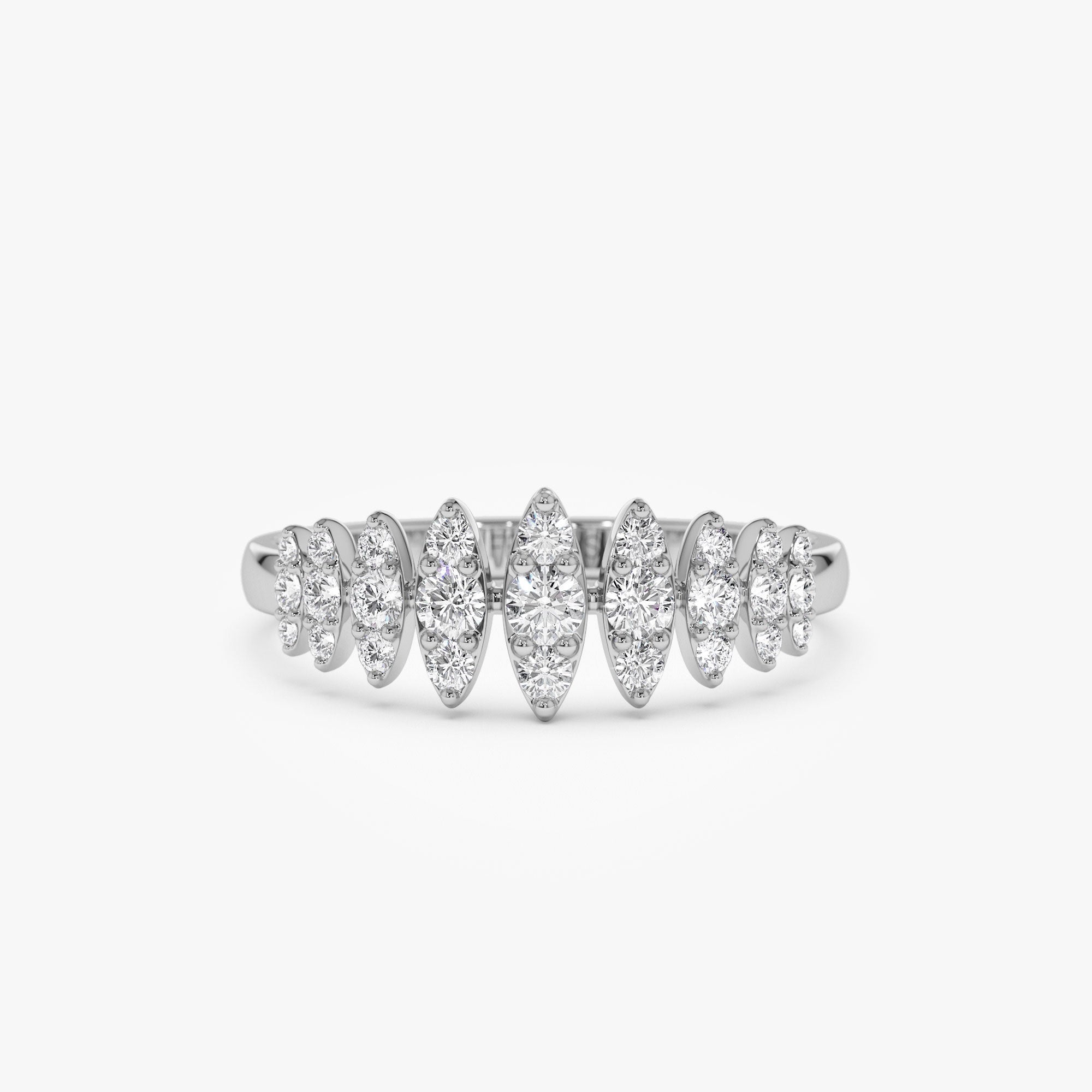 OBFJ1257 - 14k Unique Design Glamorous Diamond Ring 5