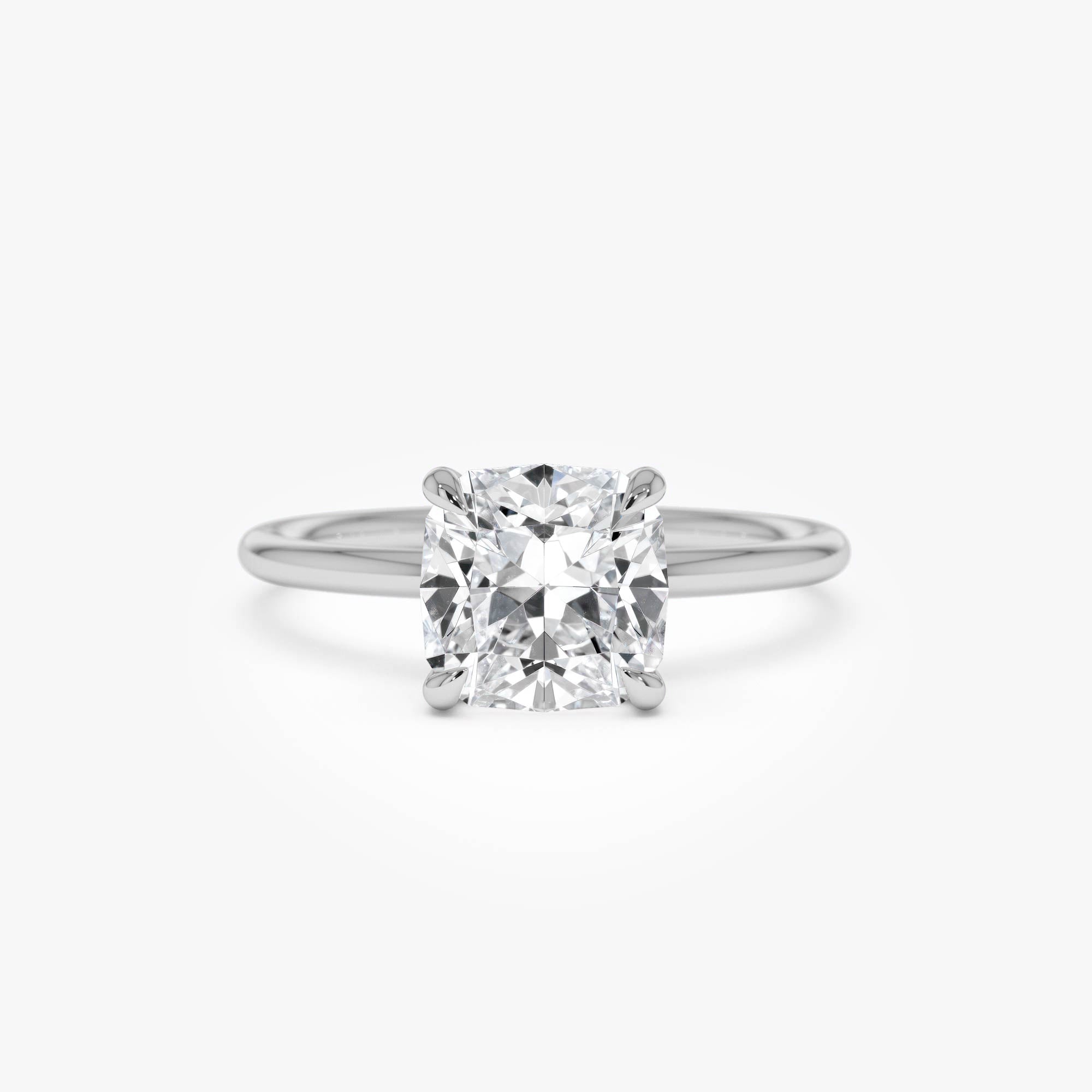 OBFJ0615 - 2.00 Ctw 14k Cushion Cut Lab Grown Diamond Engagement Ring - Evianne 8