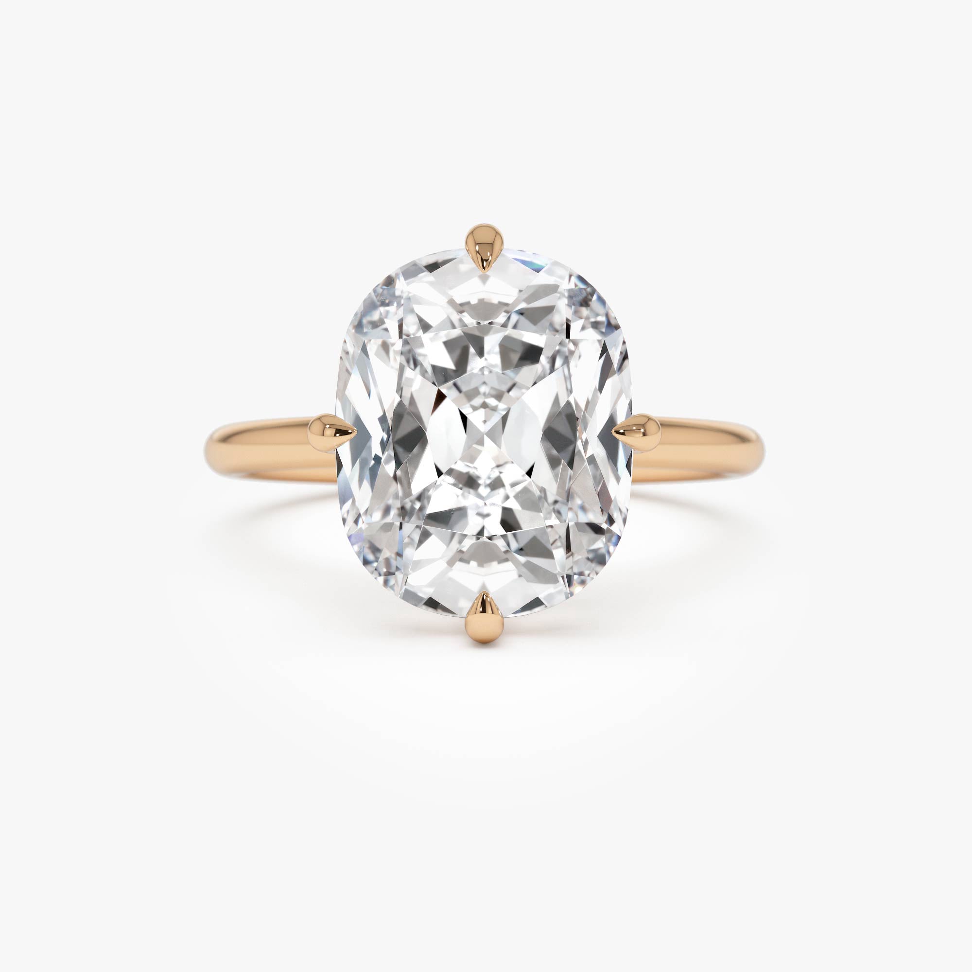 OBFJ0616 - 5.05 Ctw 14k Cushion Cut Lab Grown Diamond Engagement Solitaire - Seloria 6