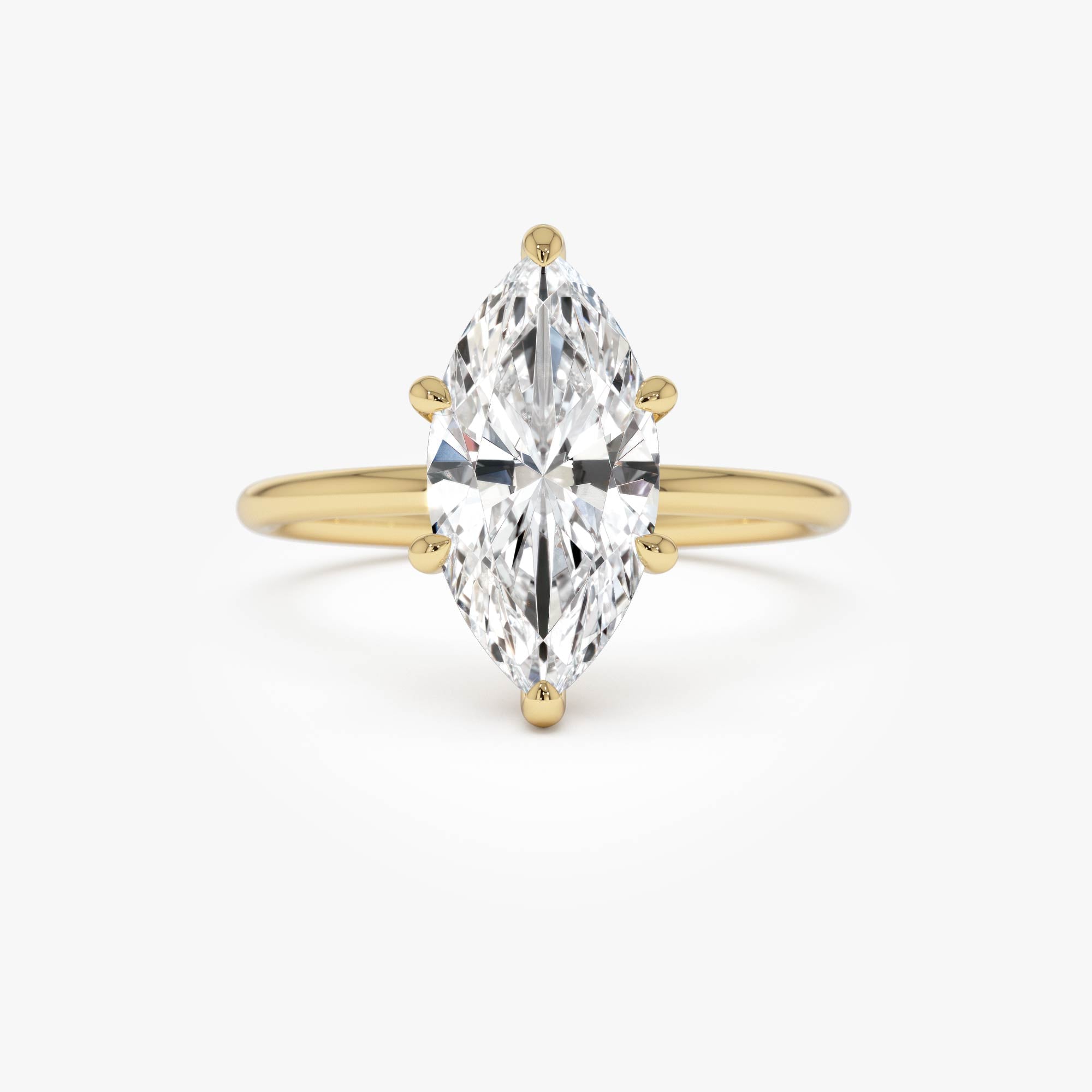 OBFJ0588 - 2.00 Ctw 14k Marquise Lab Grown Diamond Engagement Ring with Hidden Halo – Natalia 1