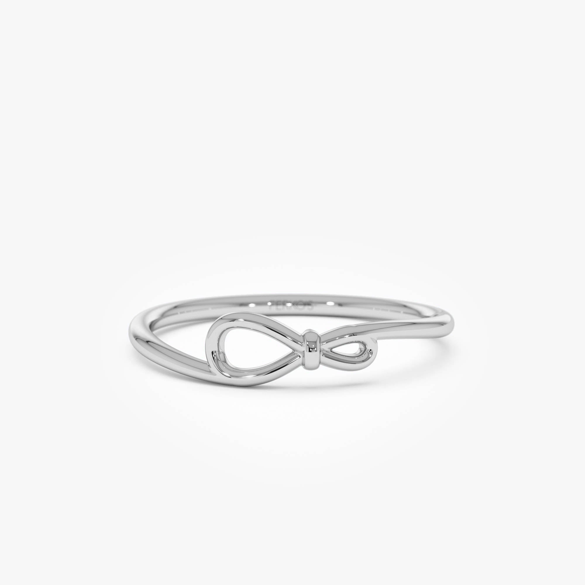 OBFJ0718 - 14k Gold Minimalist Knot Band 7