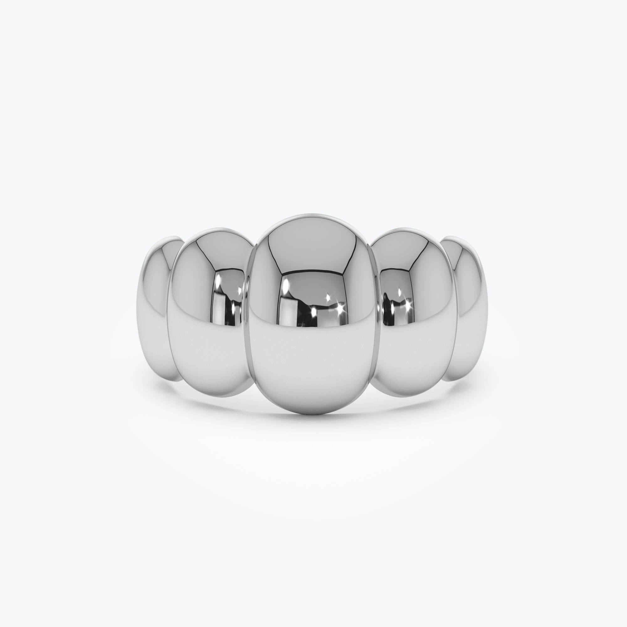 OBFJ0728 - 14k Bubble Dome Statement Ring 5