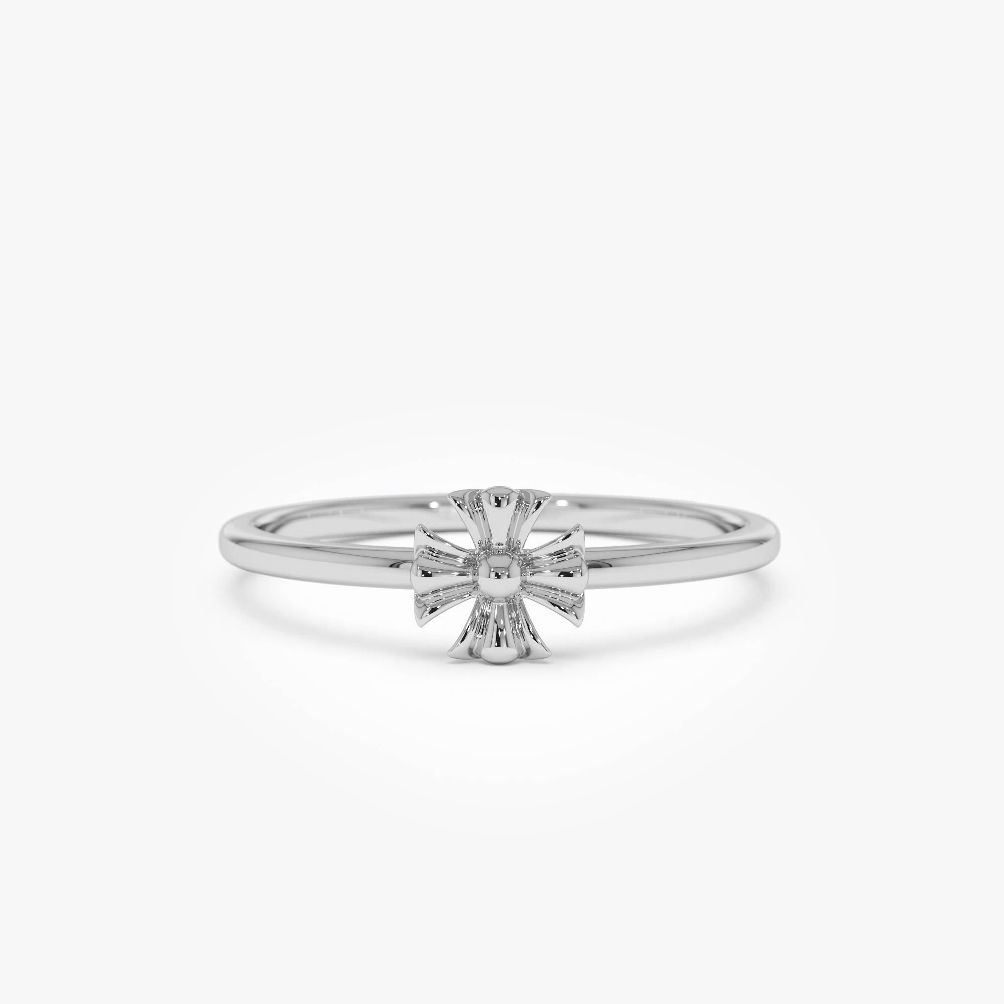 OBFJ0523 - 14k Maltese Cross Ring 9