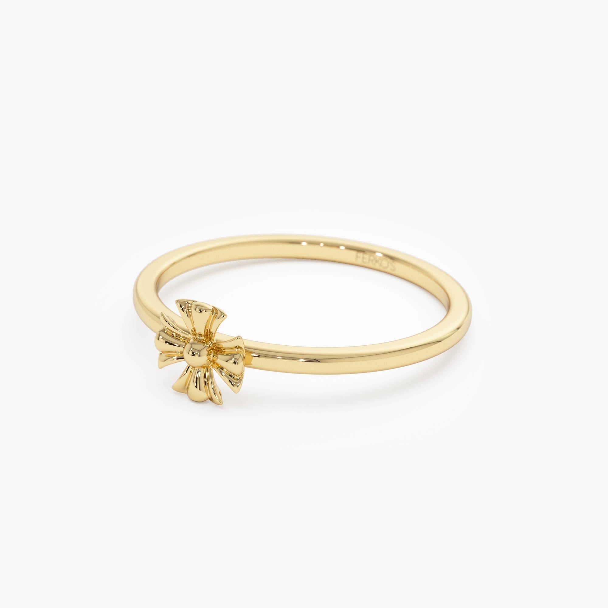 OBFJ0523 - 14k Maltese Cross Ring 8
