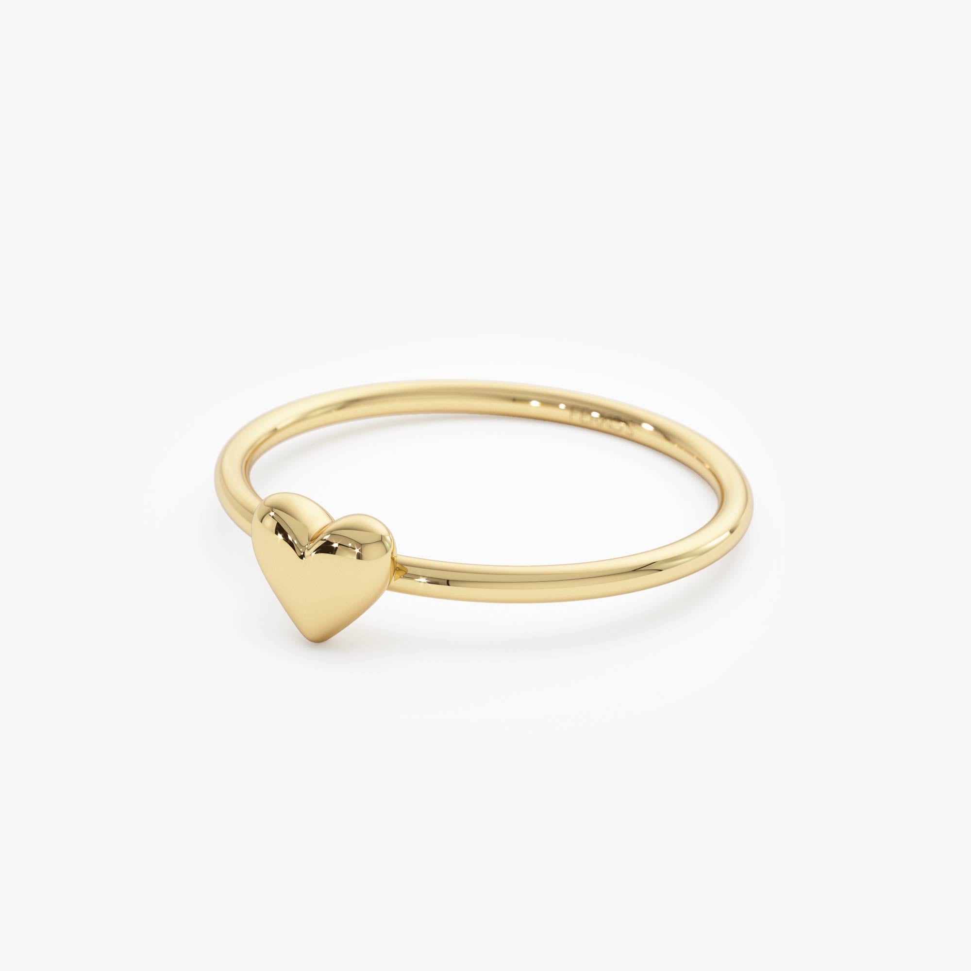 OBFJ0522 - 14k Bubble Heart Ring 10