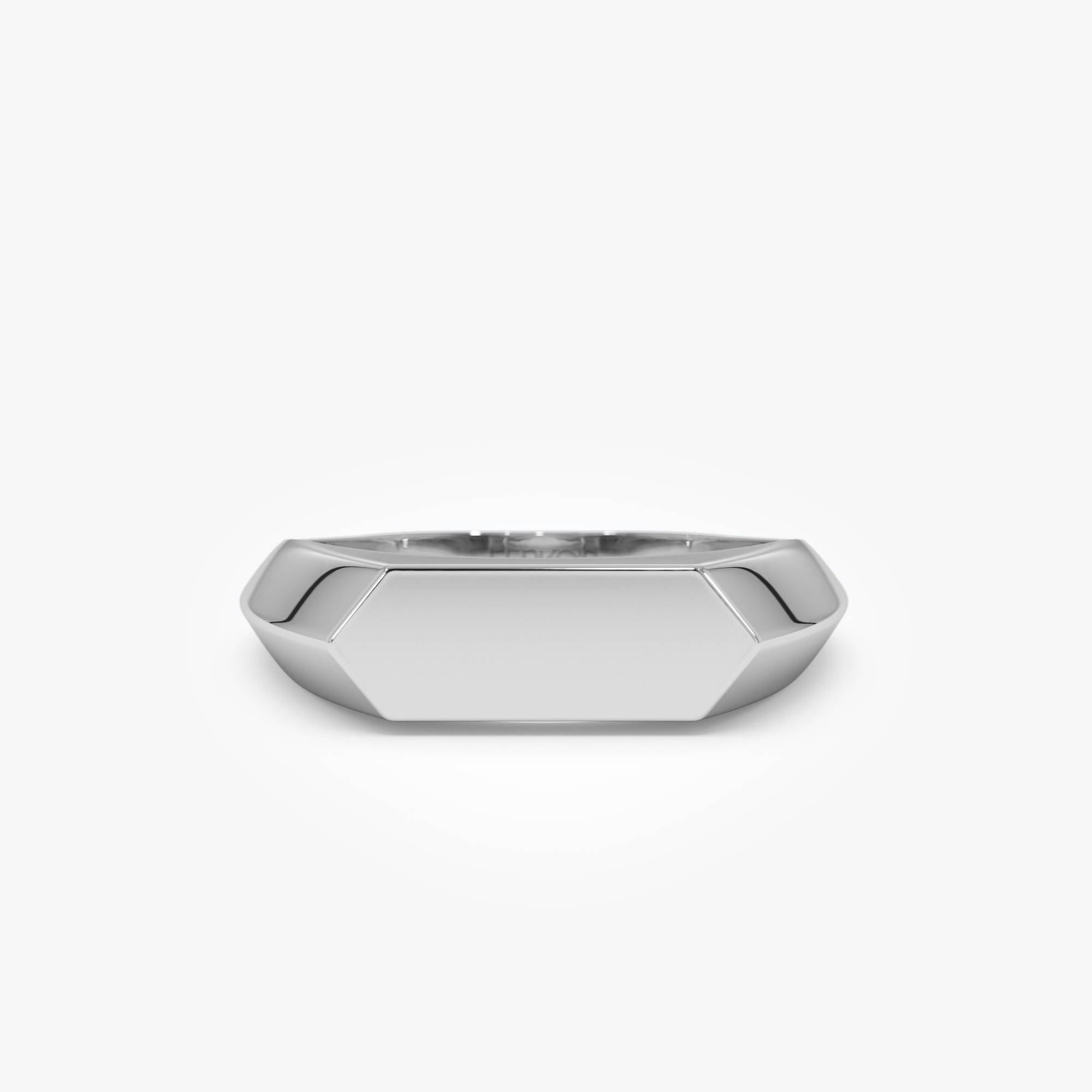 OBFJ0430 - 14k Gold Geometric Band 8