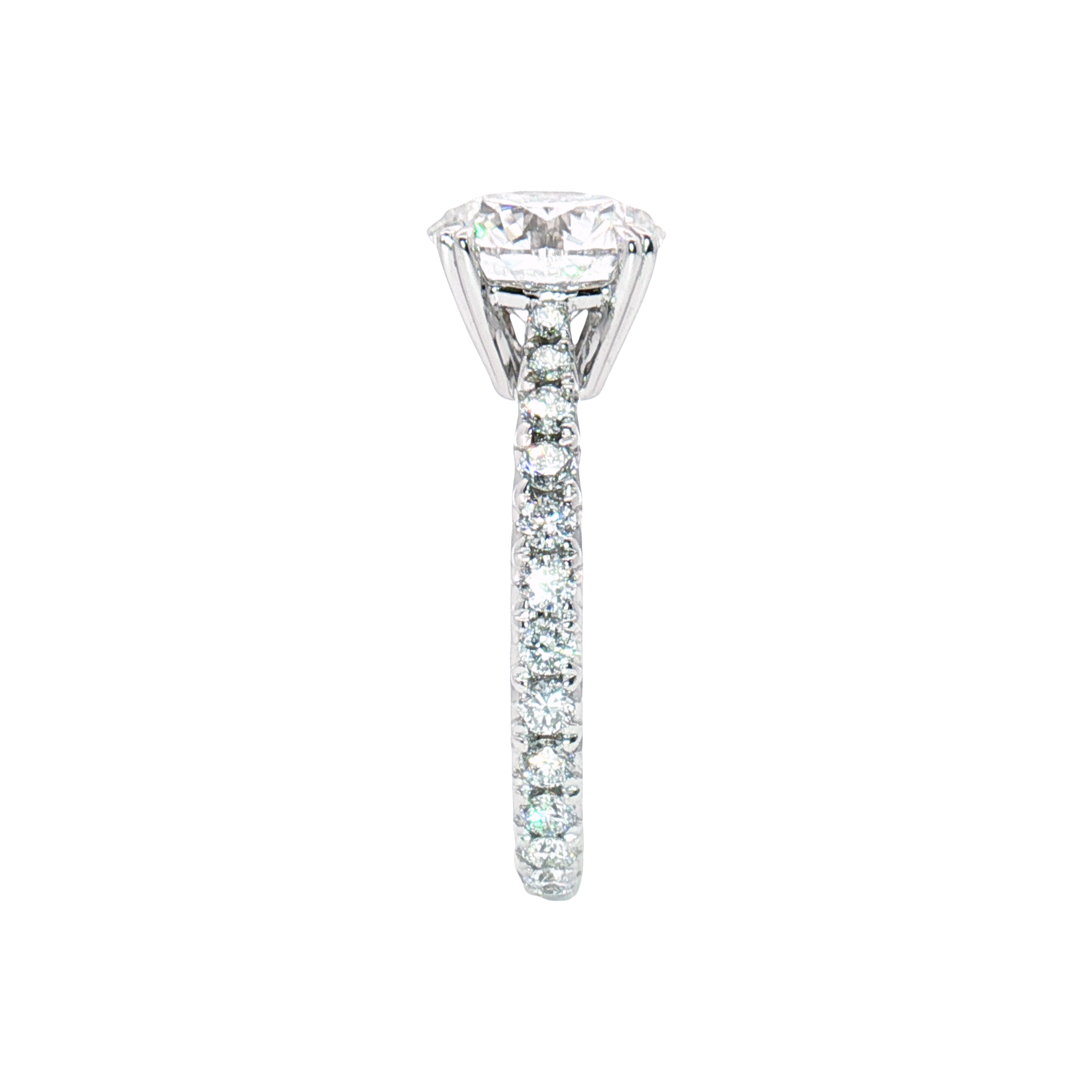 LGT0643 - [Setting Only] Brilliant Micropave Engagement Ring