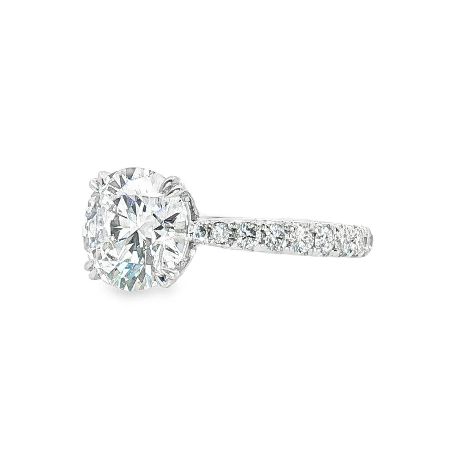 LGT0643 - [Setting Only] Brilliant Micropave Engagement Ring