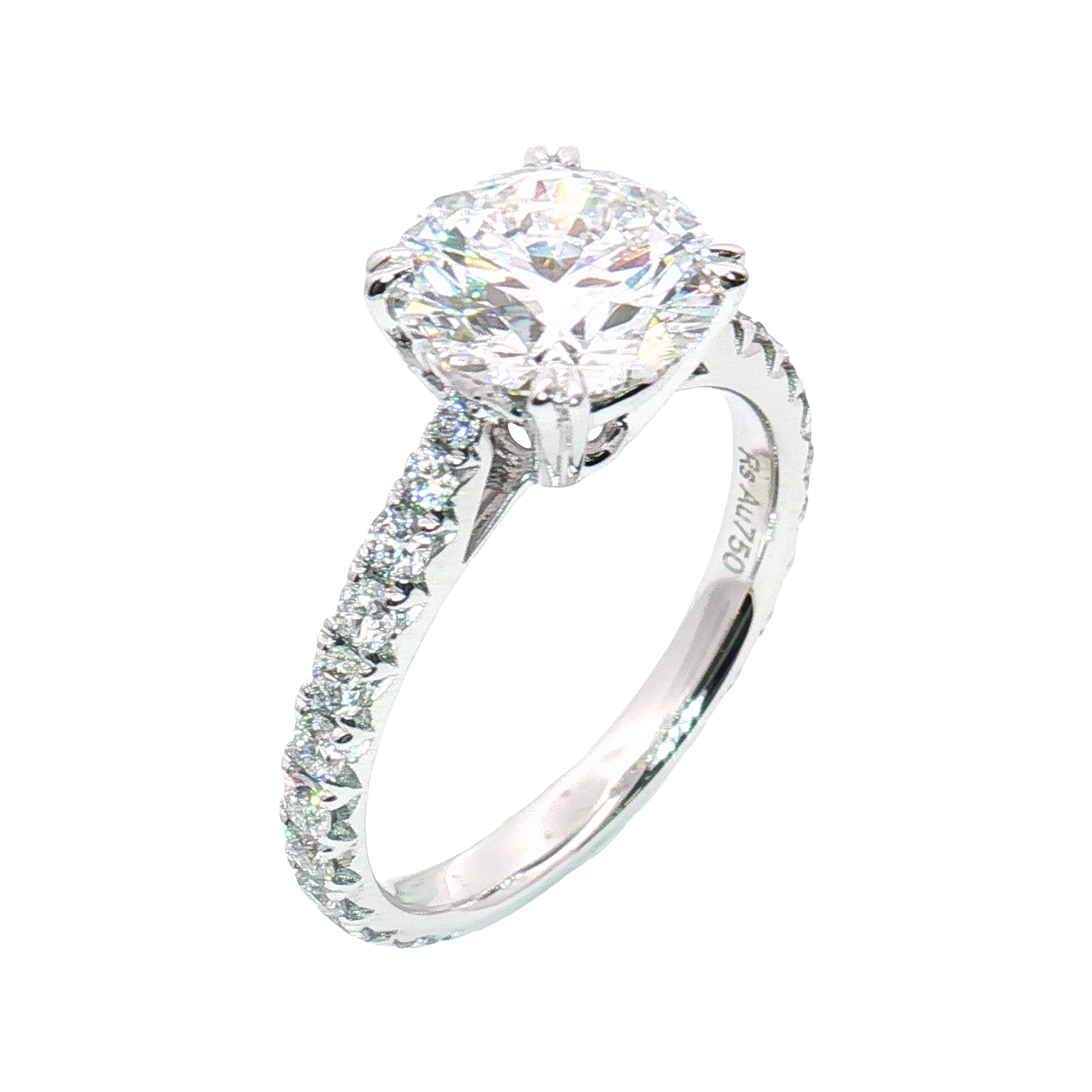LGT0643 - [Setting Only] Brilliant Micropave Engagement Ring