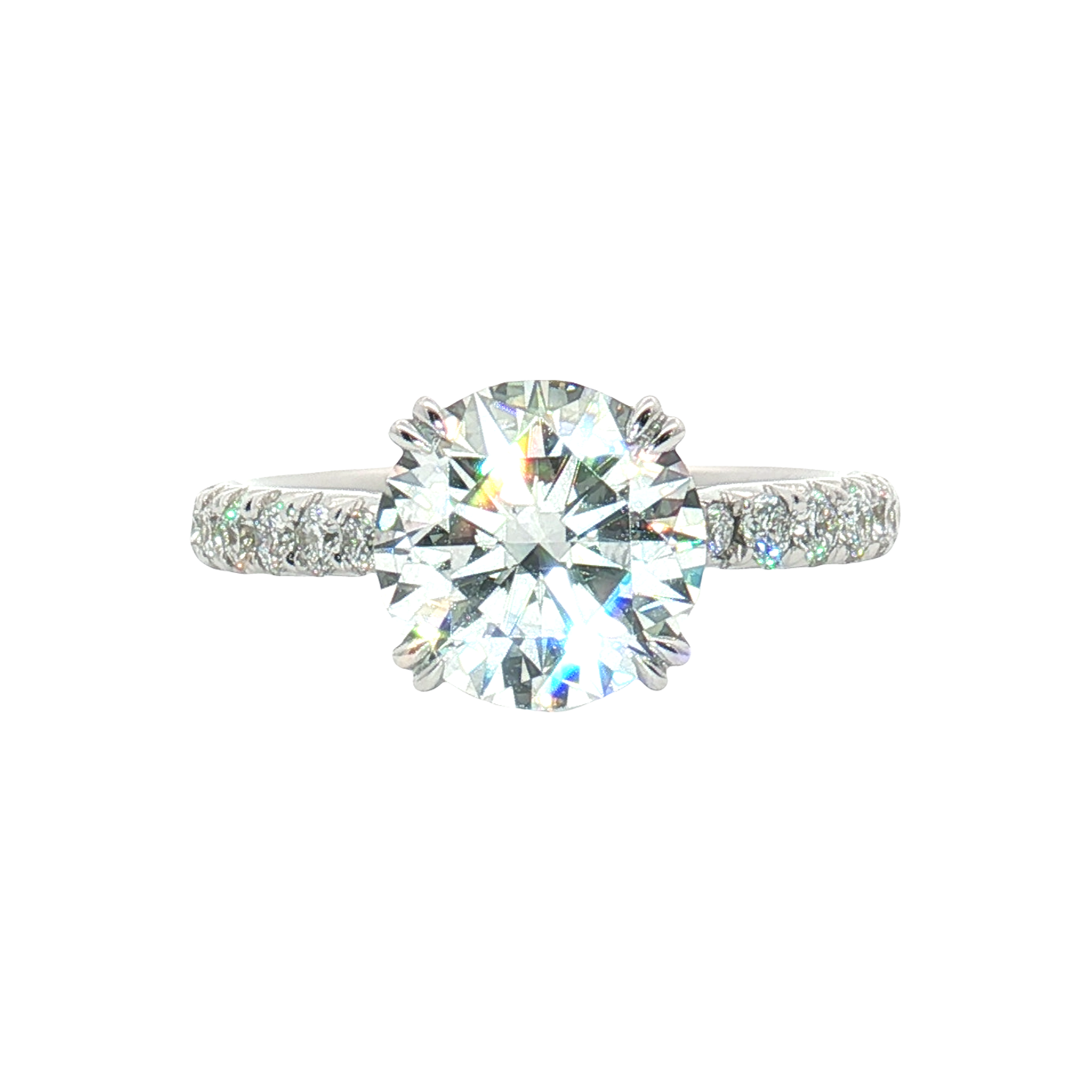 LGT0643 - [Setting Only] Brilliant Micropave Engagement Ring