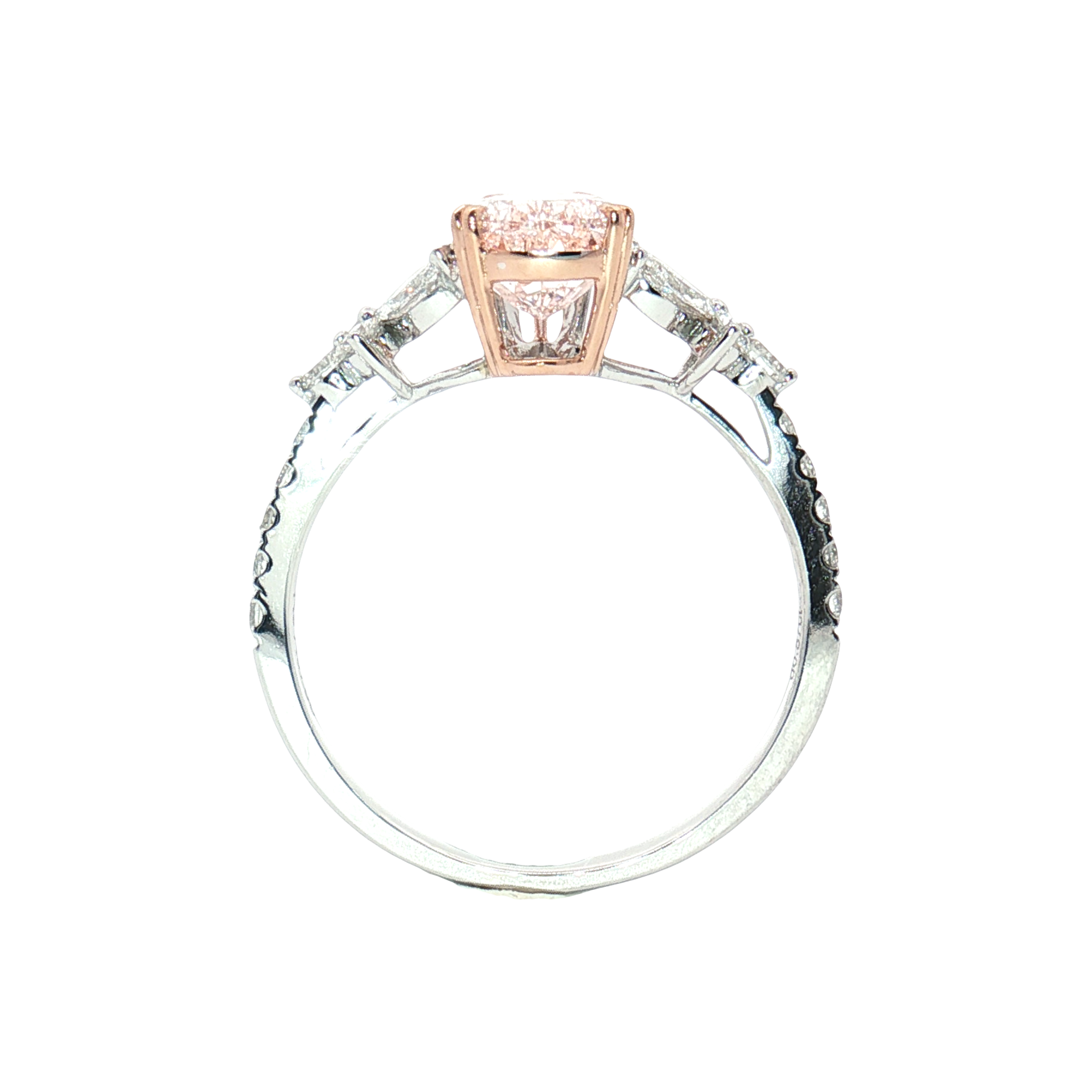 LGT0221 - [Seulement la monture] Bague de fiançailles en diamant en grappe florale forme poire