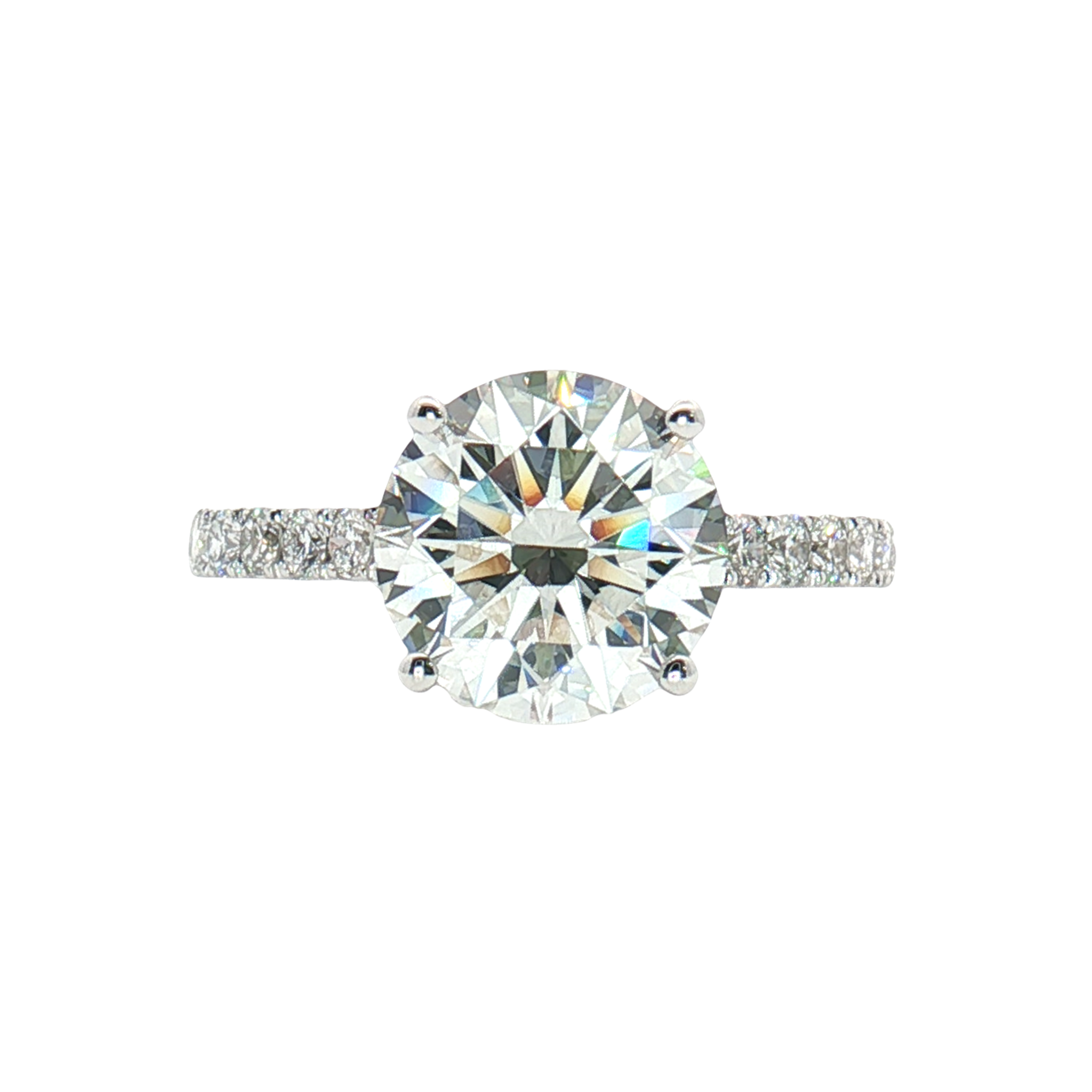 LGT0215 - [Setting Only] Trellis Cathedral Pavé Diamond Engagement Ring