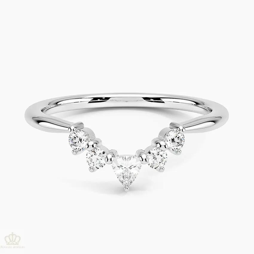 Hadley Contoured Wedding Band Ring - LR101 Camélia™