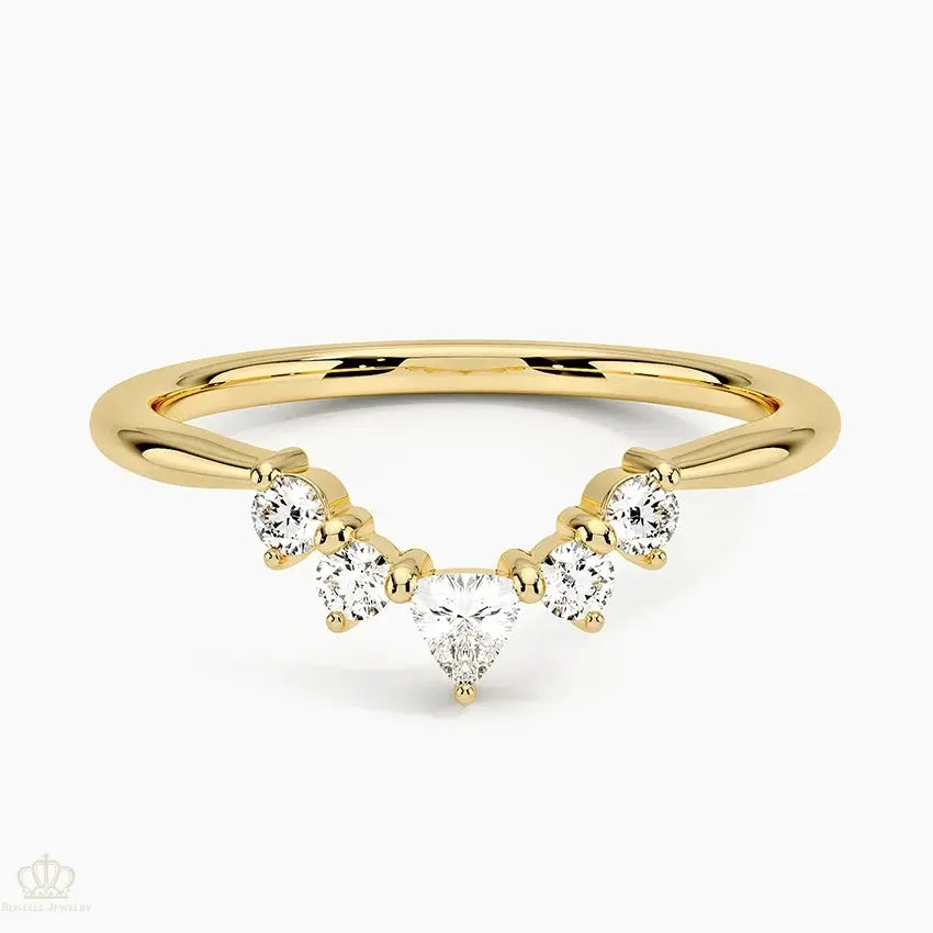 Hadley Contoured Wedding Band Ring - LR101 Camélia™