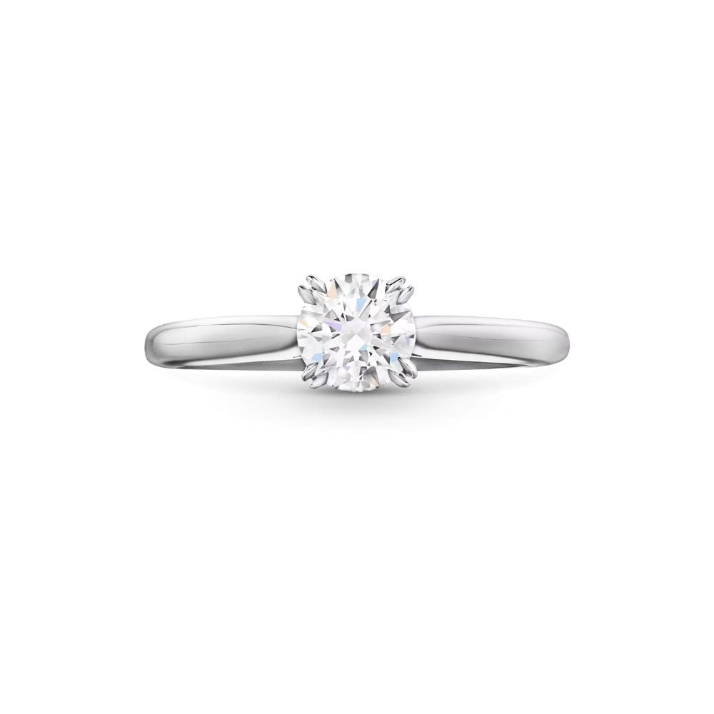 LGNH001 - [Setting Only] Classic Round Brilliant 4-Prong Solitaire Engagement Ring