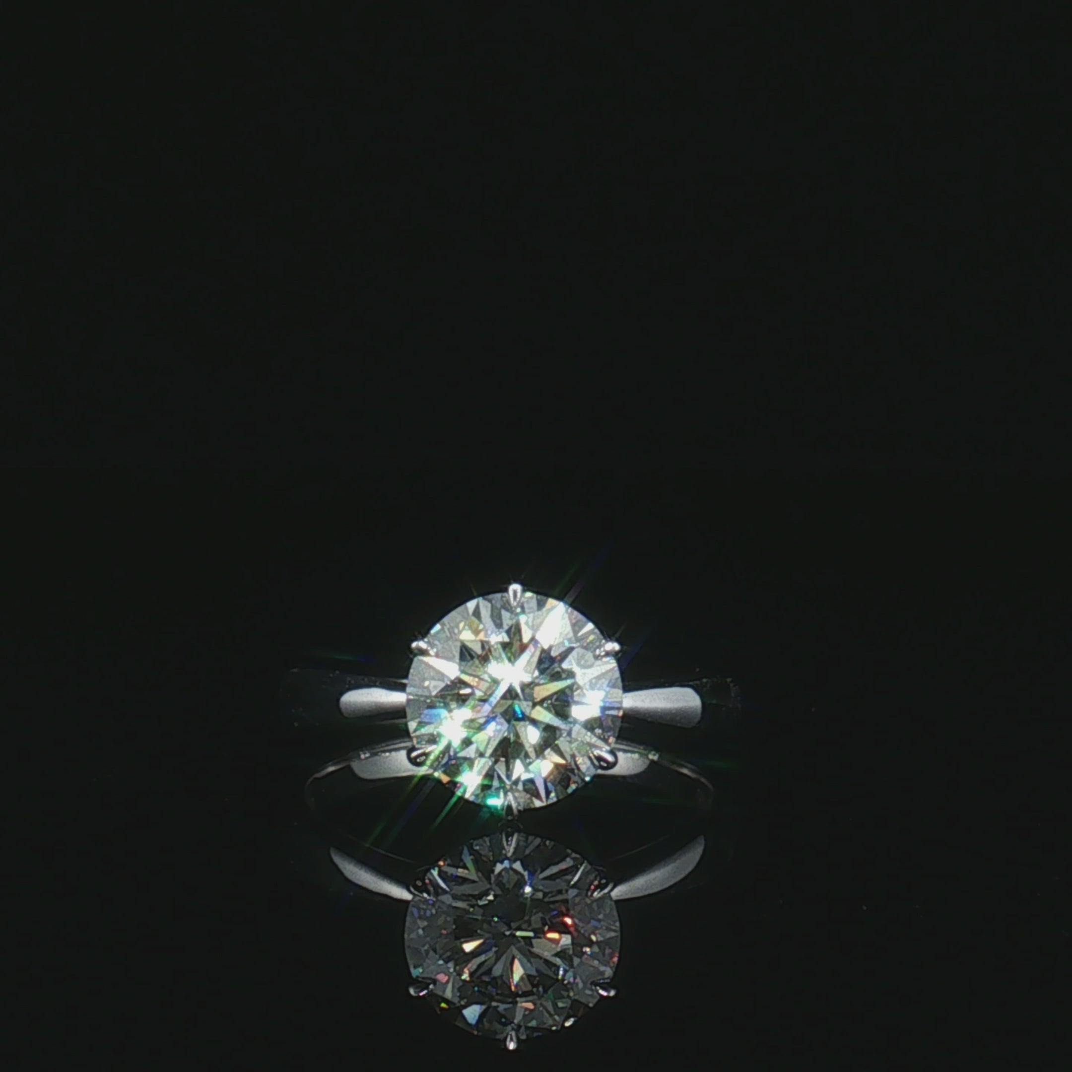 LGT0825 - Anello di Fidanzamento Solitario Rotondo Sei Griffe Solo Montatura