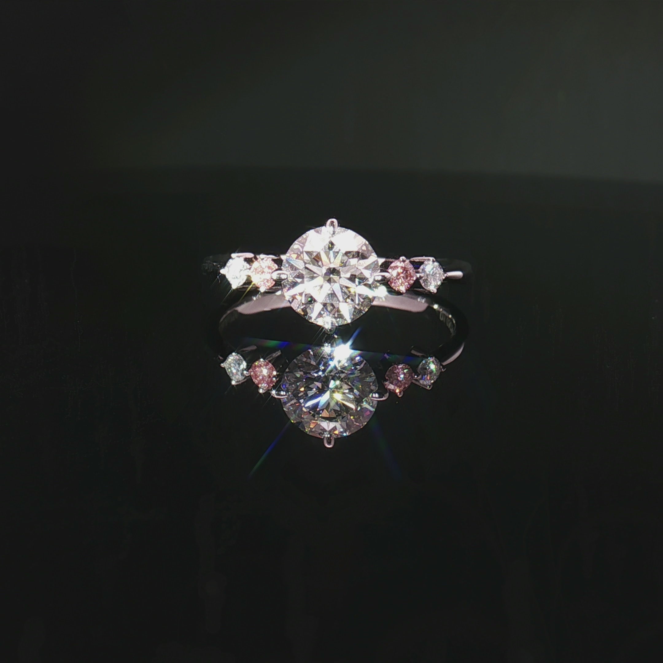 LGT031 - [Nur戒托] Seitenstein Diamant Verlobungsring