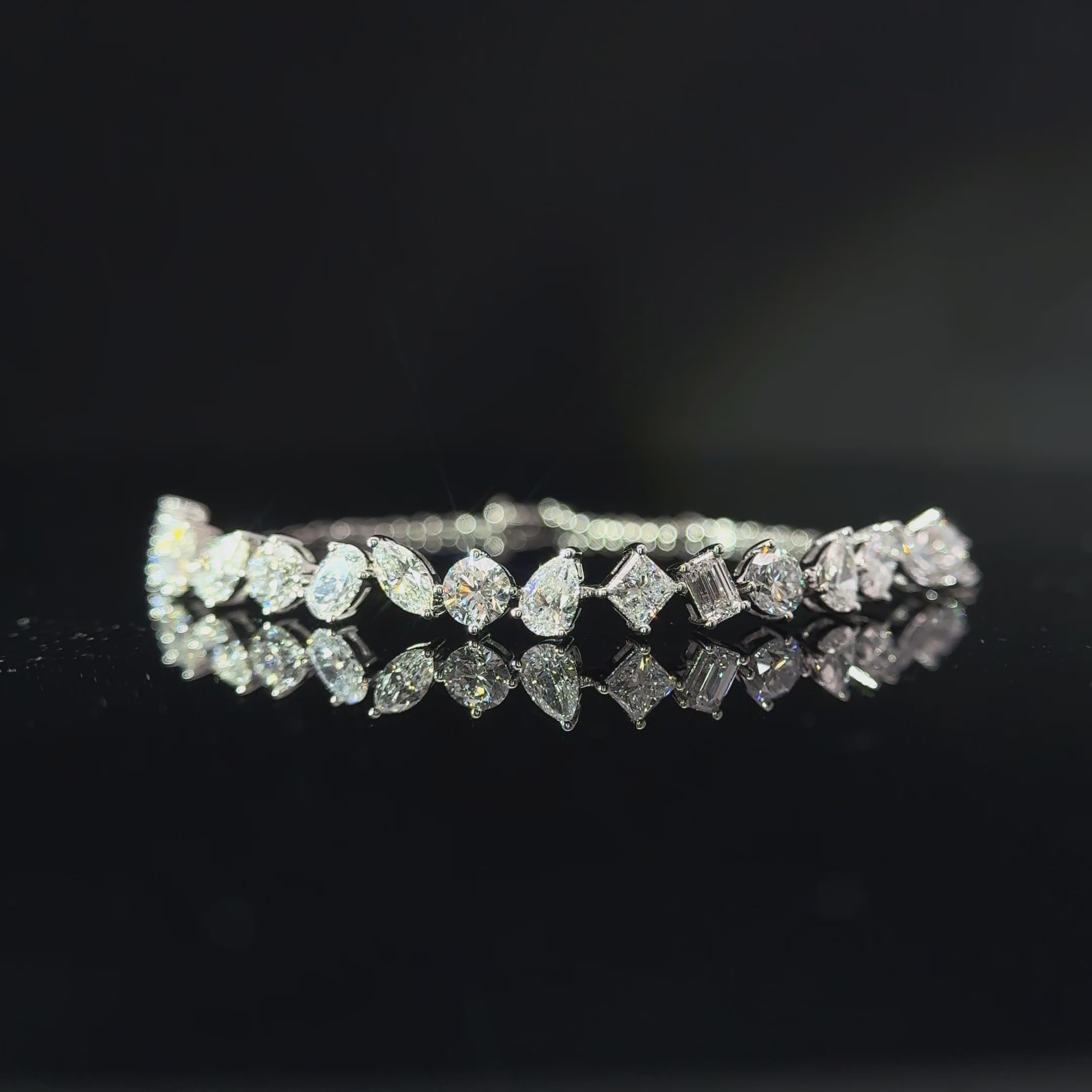 3.38CTW Four Prong Lab Grown Diamond Bracelet - LB251