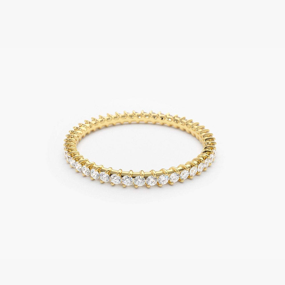 OBFJ1818 - 14k Full Eternity Petite Diamond Ring 7