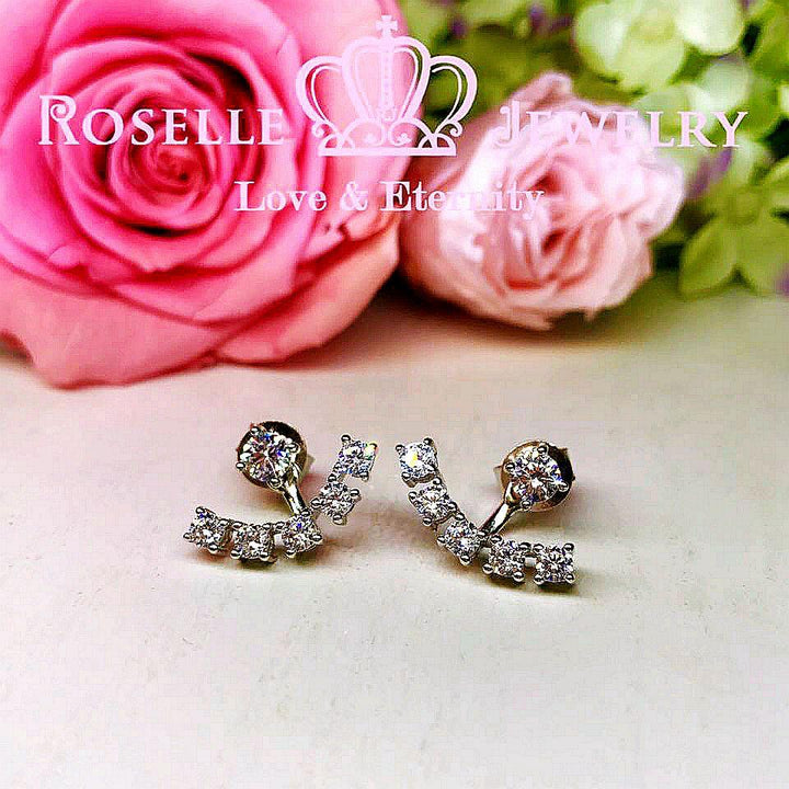 Detachable Stud Earrings - JE1 - Roselle Jewelry