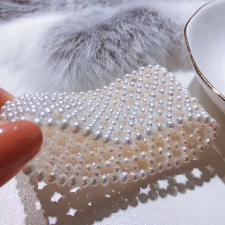 Tsukihana ™ Lace Style Freshwater Pearl Bracelet - TS003 - Roselle Jewelry