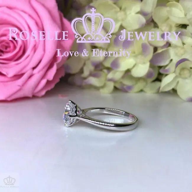 Four Prong Solitaire Diamond Engagement Ring [Setting Only] - KNT10 - Roselle Jewelry