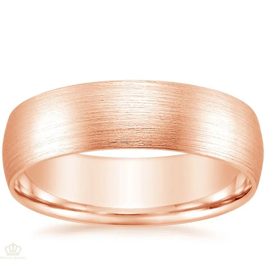6mm Men's Matte Comfort Fit Wedding Ring - NM36 CHARLISA™