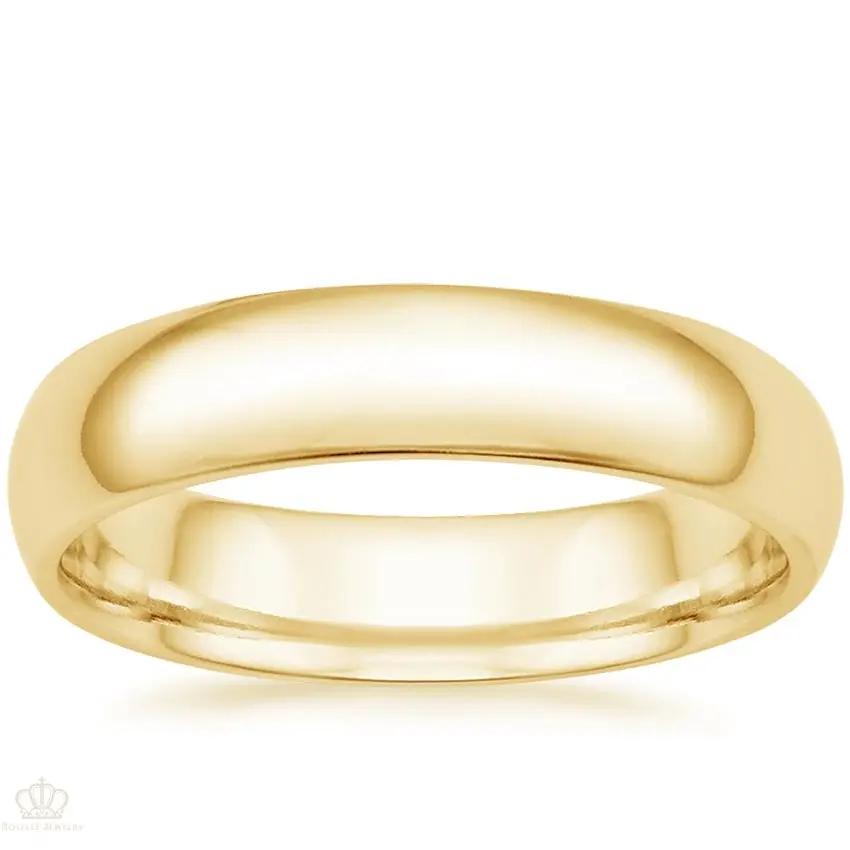 5mm Men's Comfort Fit Wedding Band Rings - NM24 - Roselle Jewelry