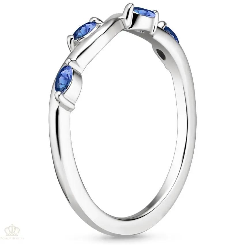 0.13CTW Winding Willow Diamond Wedding Band Ring - LR34 - Roselle Jewelry