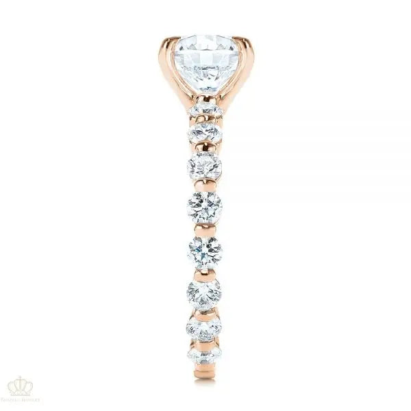 Four Claw Prong Classic Diamond Engagement Ring [Setting Only] - EC049 - Roselle Jewelry