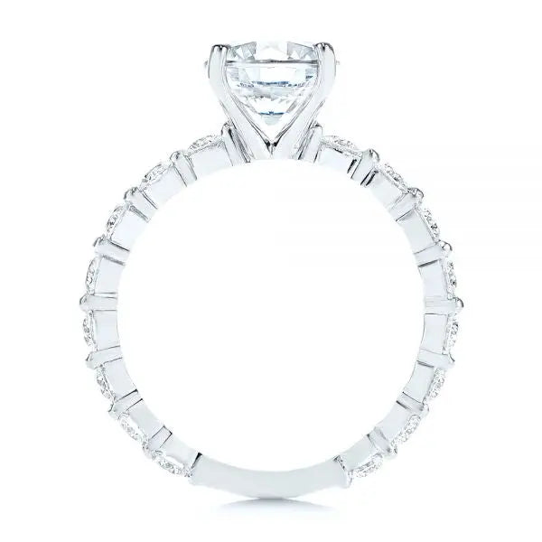 Four Claw Prong Classic Diamond Engagement Ring [Setting Only] - EC049 - Roselle Jewelry