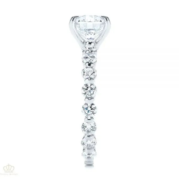 Four Claw Prong Classic Diamond Engagement Ring [Setting Only] - EC049 - Roselle Jewelry