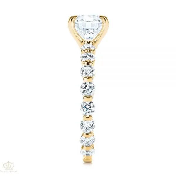 Four Claw Prong Classic Diamond Engagement Ring [Setting Only] - EC049 - Roselle Jewelry