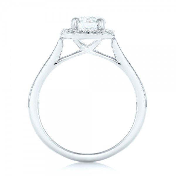 Custom Diamond Halo Engagement Ring [Setting Only] - EC089 - Roselle Jewelry