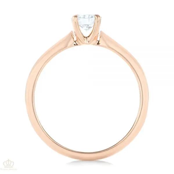 Custom Solitaire Engagement Ring [Setting Only] - EC088 - Roselle Jewelry