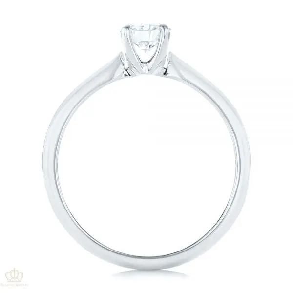 Custom Solitaire Engagement Ring [Setting Only] - EC088 - Roselle Jewelry