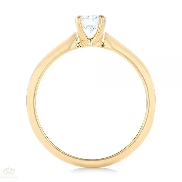 Custom Solitaire Engagement Ring [Setting Only] - EC088 - Roselle Jewelry