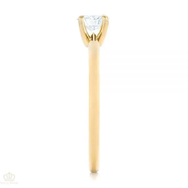 Custom Solitaire Engagement Ring [Setting Only] - EC088 - Roselle Jewelry