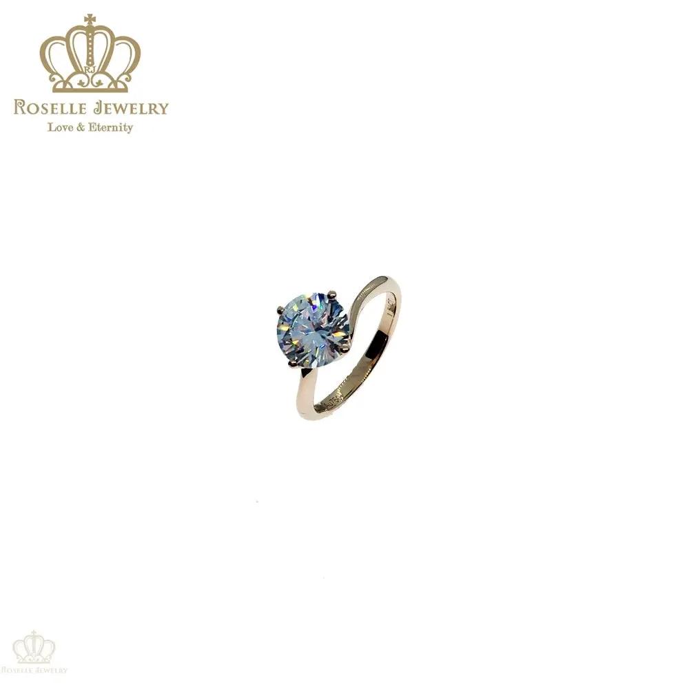 Four Prong Twist Solitaire Diamond Engagement Ring [Setting Only] - KNT11 - Roselle Jewelry