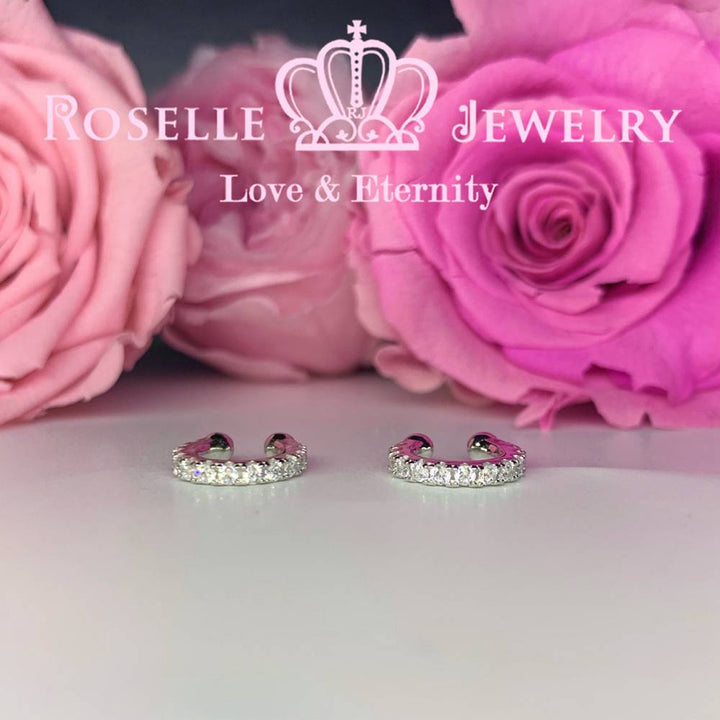 Clip Style Simple Hoop Earrings - RE7 - Roselle Jewelry