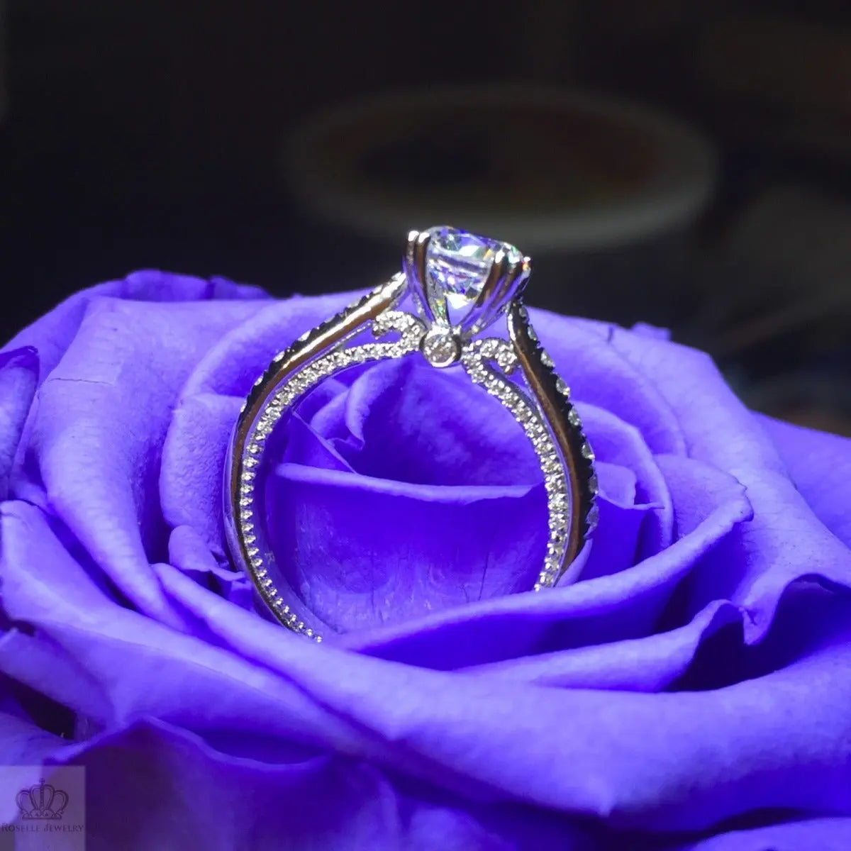 Vintage Engagement Ring - V0 - Roselle Jewelry