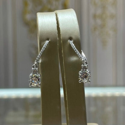 Hoop Drop Earrings - R66 - Roselle Jewelry
