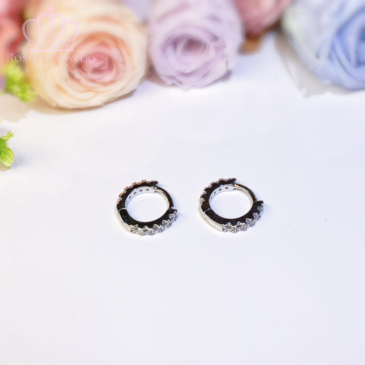 Simple Hoop Earrings - RE8 - Roselle Jewelry