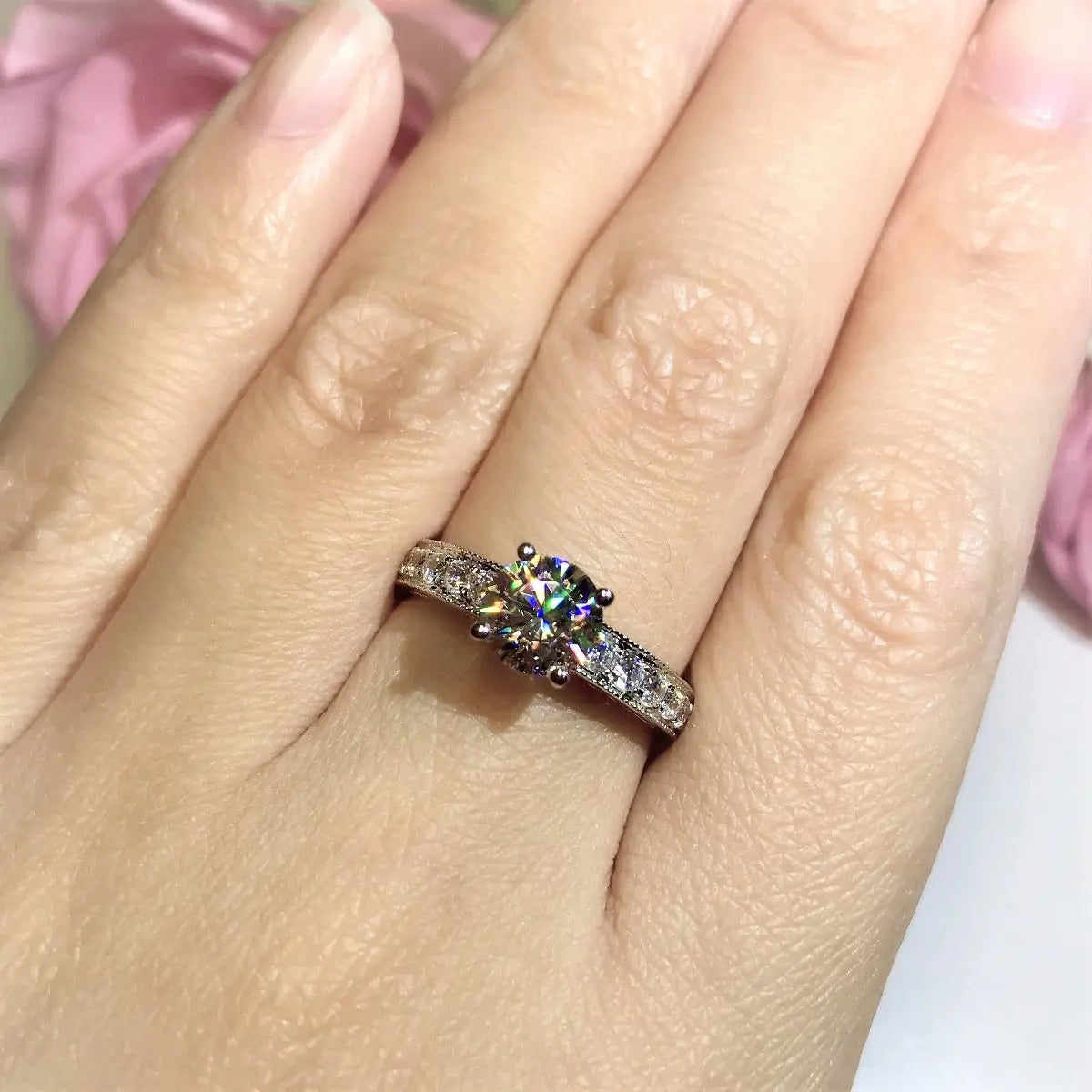 Vintage Engagement Ring - V25 - Roselle Jewelry