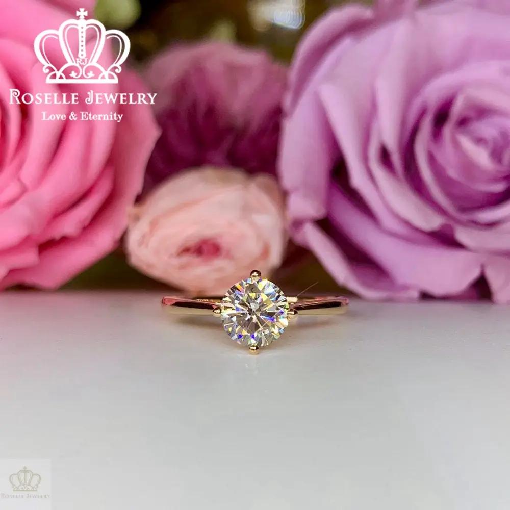 Four Prong Solitaire Diamond Engagement Ring [Setting Only] - KNT10 - Roselle Jewelry