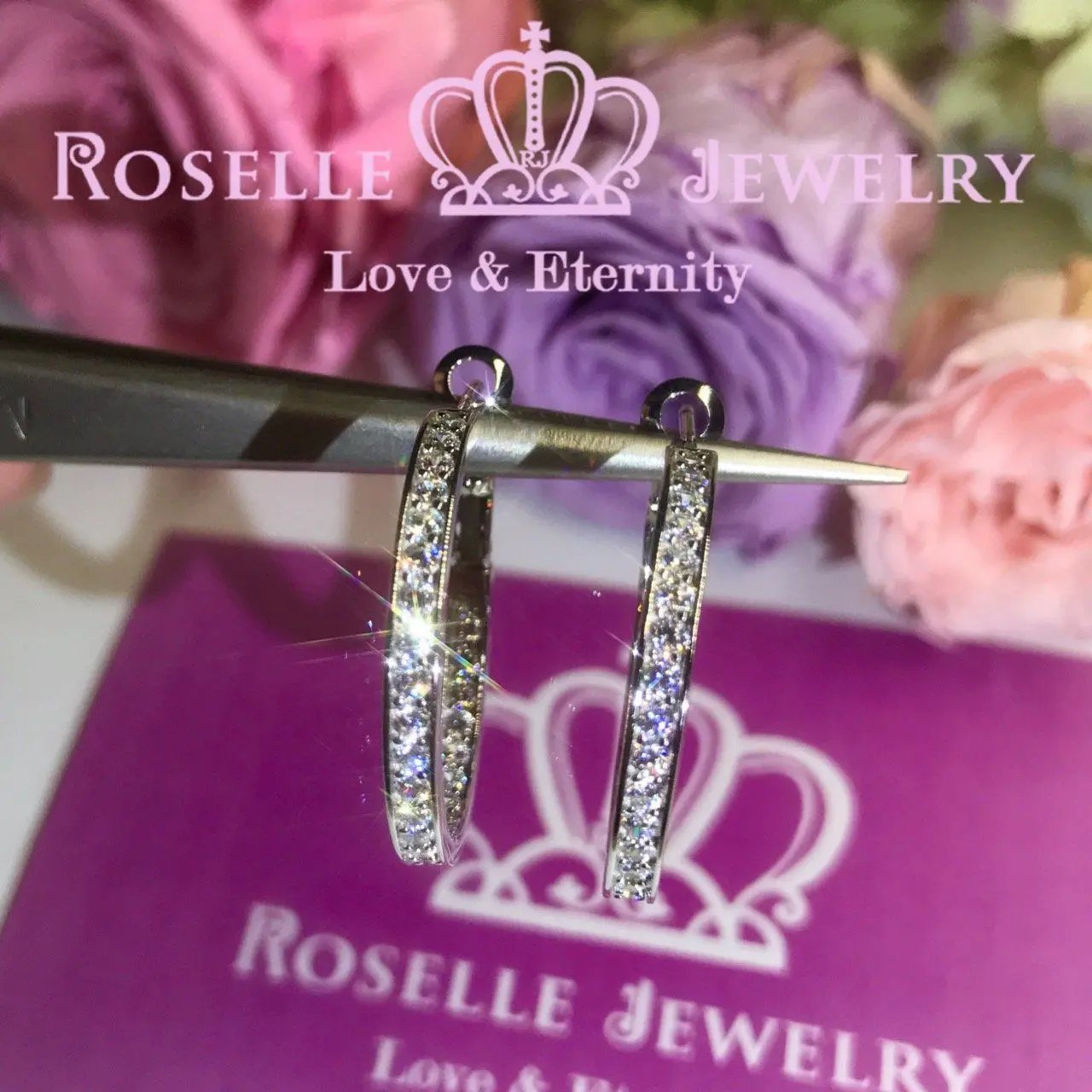 Fashion Hoop Earrings - RE2 - Roselle Jewelry