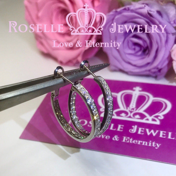 Fashion Hoop Earrings - RE2 - Roselle Jewelry