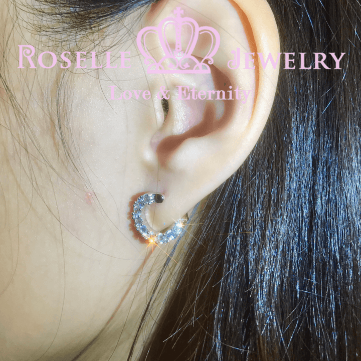 Front Back Hoop Fashion Earrings - RR3 - Roselle Jewelry