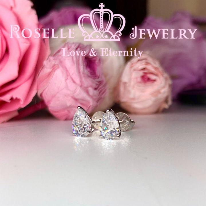 Detachable Pear Cut Earring - EP4 - Roselle Jewelry